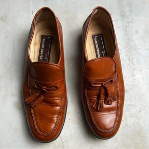 Baker Benjes Brown Leather Tassel Loafers Italy